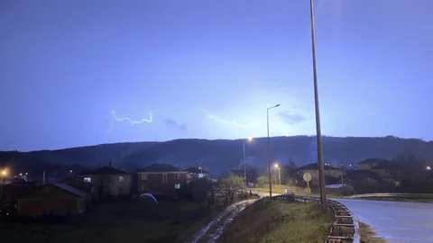 Düzce'de Dolunay Manzarası