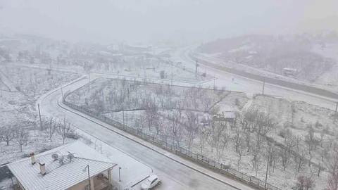 Konya'da Kar Yağışı Etkili Oldu