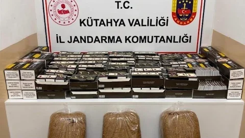 Kütahya'da Kaçak Tütün Operasyonu