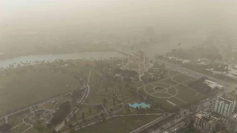 Adana'da Toz Fırtınası Görüntülendi