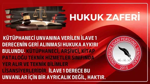ÜNİPERSEN'den Kütüphaneciler İçin Hakkaniyet Talebi