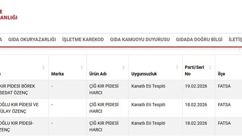 Ordu'da Kır Pidesi İhlali Tespit Edildi