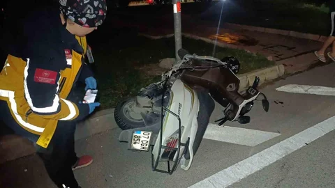 Antalya'da Motosiklet Kazası