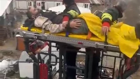 Bafra'da İnşaat Kazası Yaşandı