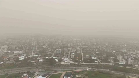 Libya'dan Gelen Çöl Tozu Hatay'ı Etkiledi