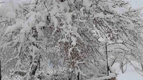 Denizli Yüksek Kesimlerinde Kar Yağışı