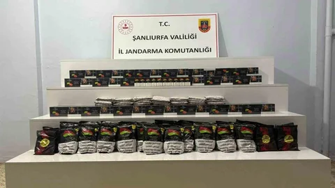 Şanlıurfa'da Kaçak Nargile Tütünü Ele Geçirildi