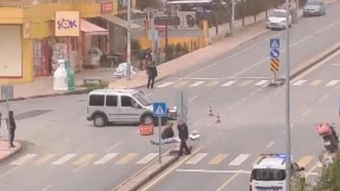 Mezitli'de Motosiklet Kazası: 1 Yaralı!