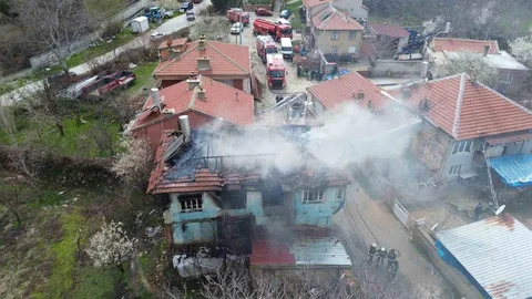 Konya'da Sobadan Yangın Çıktı
