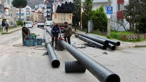 Giresun'da İçme Suyu Boruları Değişiyor