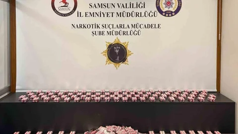 Samsun'da Uyuşturucu Hap Yakalandı