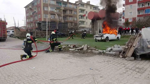 Sorgun İtfaiyesi Yangın Tatbikatında Başarı Gösterdi