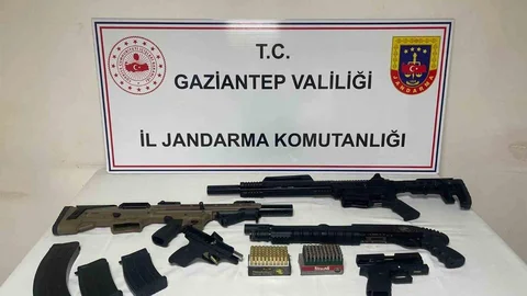 Gaziantep'te Ruhsatsız Silah Operasyonu