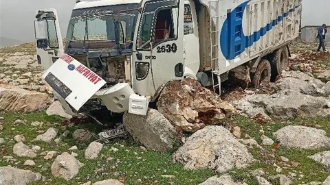 Diyarbakır'da Kamyon Kazası Meydana Geldi