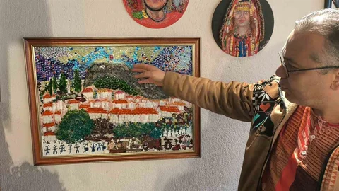 Muğla'da Atıklarla Sanat Eseri Yaratıyor