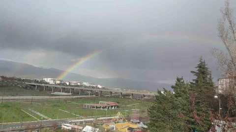 Bingöl'de Gökkuşağı Görüntüleri