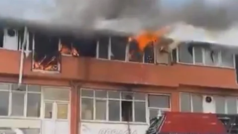 Gaziantep'te Korkutan Yangın Olayı