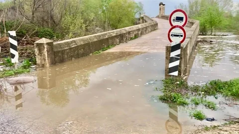 Edirne'de Tunca Nehri Taştı