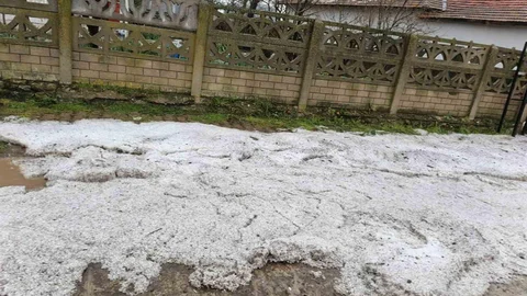 Tekirdağ’da Dolu Yağışı Etkili Oldu