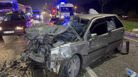 Samsun'da Zincirleme Trafik Kazası