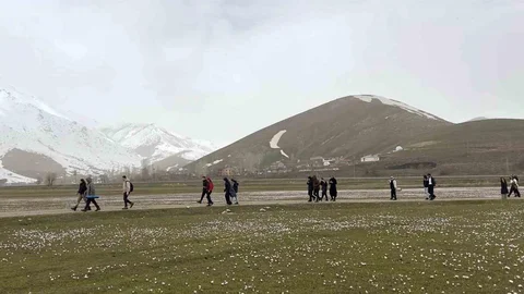 Bitlis'te Öğrenciler Doğa Yürüyüşü Yaptı