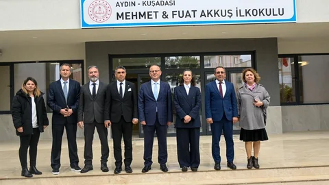 Aydın'da Yeni Okul İnşaatı İncelendi