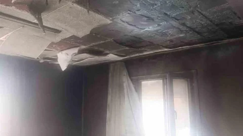 Kumlu'da Ev Yangını Kontrol Altına Alındı