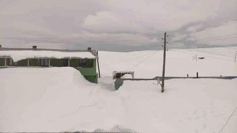 Bülbülan Yaylası'nda Kara Gömülen Evler