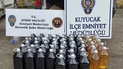 Kuyucak'ta 280 Litre Sahte Alkol Yakalandı