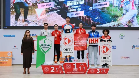 Denizli’de Oryantiring Şampiyonası Yapıldı