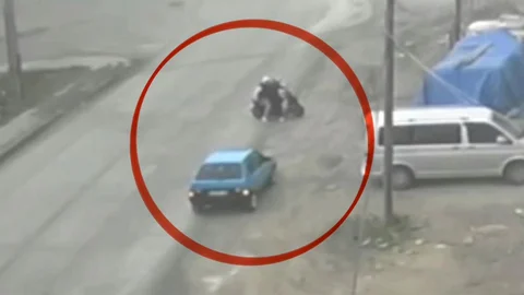 Samsun'da Trafik Kazası Anları Kamerada