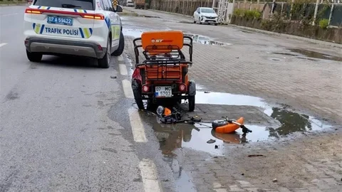 Antalya'da Motosiklet Kazası
