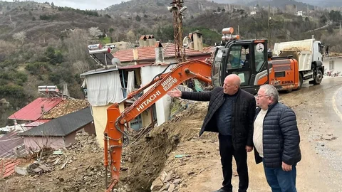 Babadağ'da Yol Genişletme Çalışmaları