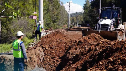 Dalaman'da Su Hattı Yenilendi