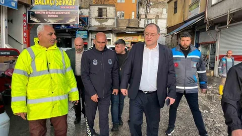 Birecik'te Şiddetli Yağış Sonrası Ekipler Harekete Geçti