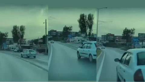 Kocahasanlı’da Kazanın Eşiğinden Dönüldü! En Sağdan En Sola Kontrolsüz Çıkış