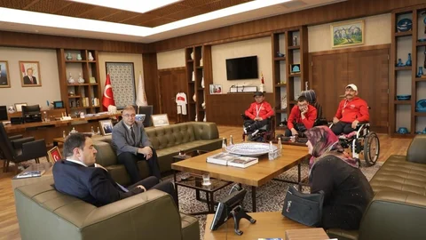 Kütahya'da Boccia Sporcularına Tebrik Ziyareti