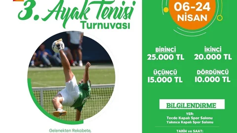 Yeşilyurt'ta Ayak Tenisi Turnuvası Düzenleniyor