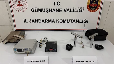 Gümüşhane'de Kaçak Kazı Operasyonu