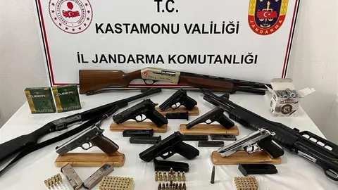Kastamonu'da Silah Operasyonu Yapıldı