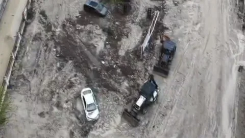 Kadirli'de Sel Felaketi Görüntülendi