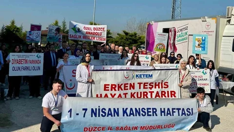 Çilimli'de Farkındalık Yürüyüşü Gerçekleştirildi