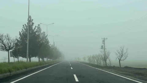 Diyarbakır'da Sisli Hava Etkili Oldu
