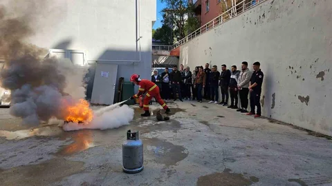 Muğla'da 112 Personeline Yangın Eğitimi