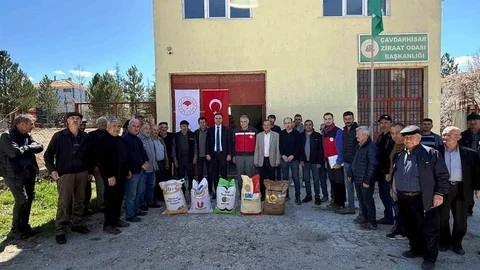 Çavdarhisar'da Çiftçilere Tohum Desteği