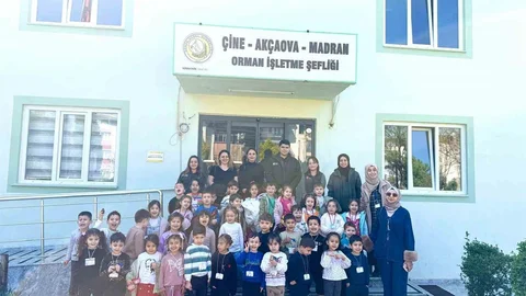 Aydın'da Minik Öğrencilere Doğa Sevgisi Aşılandı