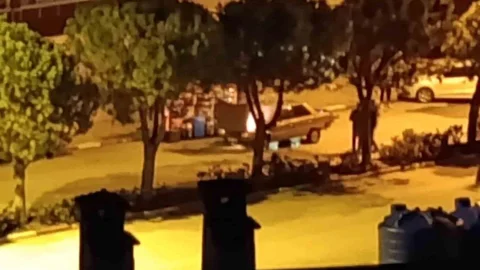 Kale'de Seyir Halindeki Araç Yandı