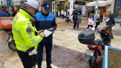 Ordu'da Motosiklet Denetimi
