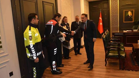 Polis Teşkilatı'ndan Kaymakam'a Ziyaret