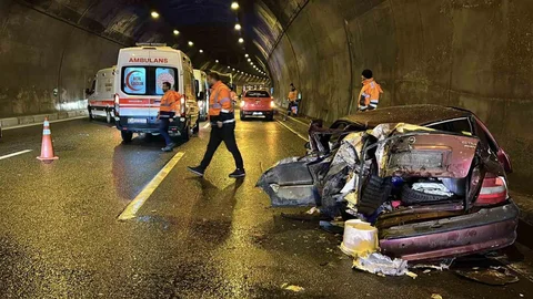Bolu Dağı Tüneli’nde Trafik Kazası
